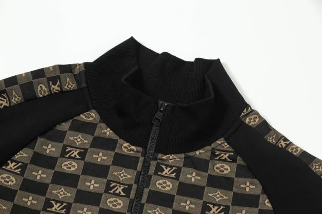 LV checkerboard coat 'black'