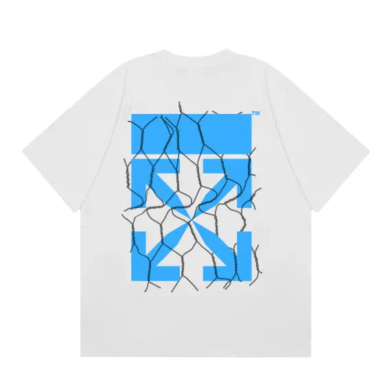 Off-White Off , white/blue t-shirt