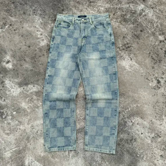 Louis Vuitton Damier Denim Skate Pants