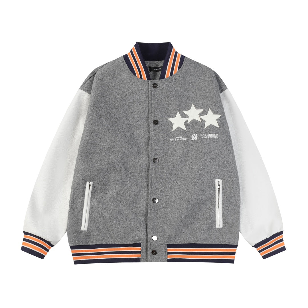 Amiri 2024ss Star ⭐ Baseball Jacket