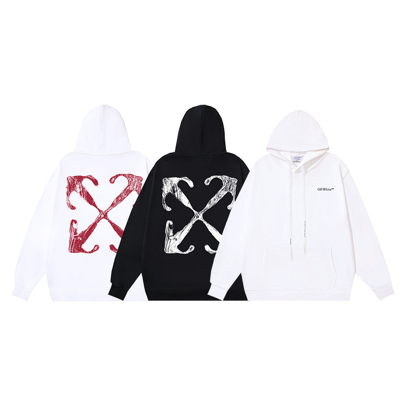 OFF-WHITE retro arrow hooded sweatshirt