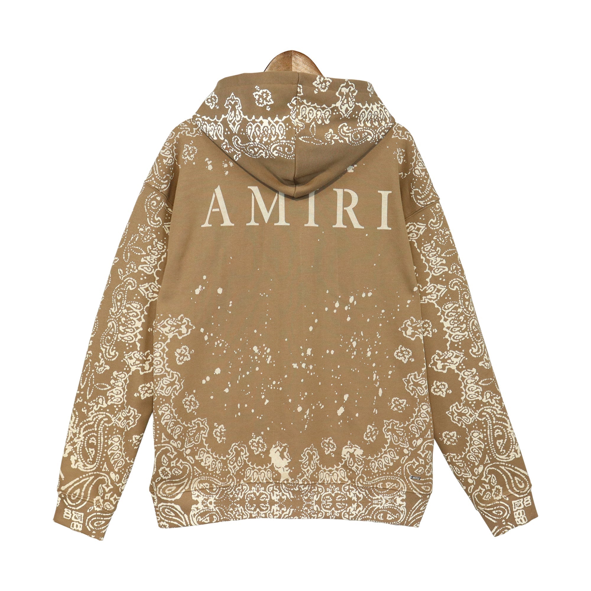 AMIRi Bandana Bleach All Over Hoodie